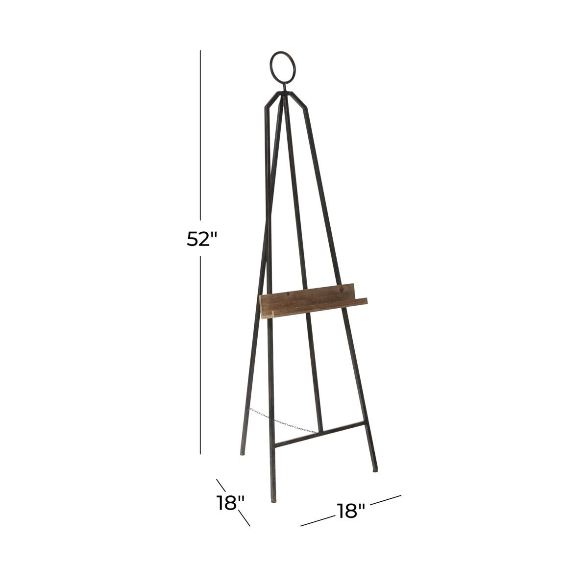 9th & Pike(R) Multi-Colored Iron Industrial Easel