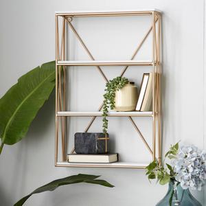 9th & Pike(R) Metal Wood Wall-Mounted Bookshelf alternate view