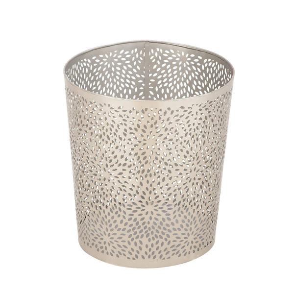 9th & Pike(R) Glam Style Metallic Waste Basket