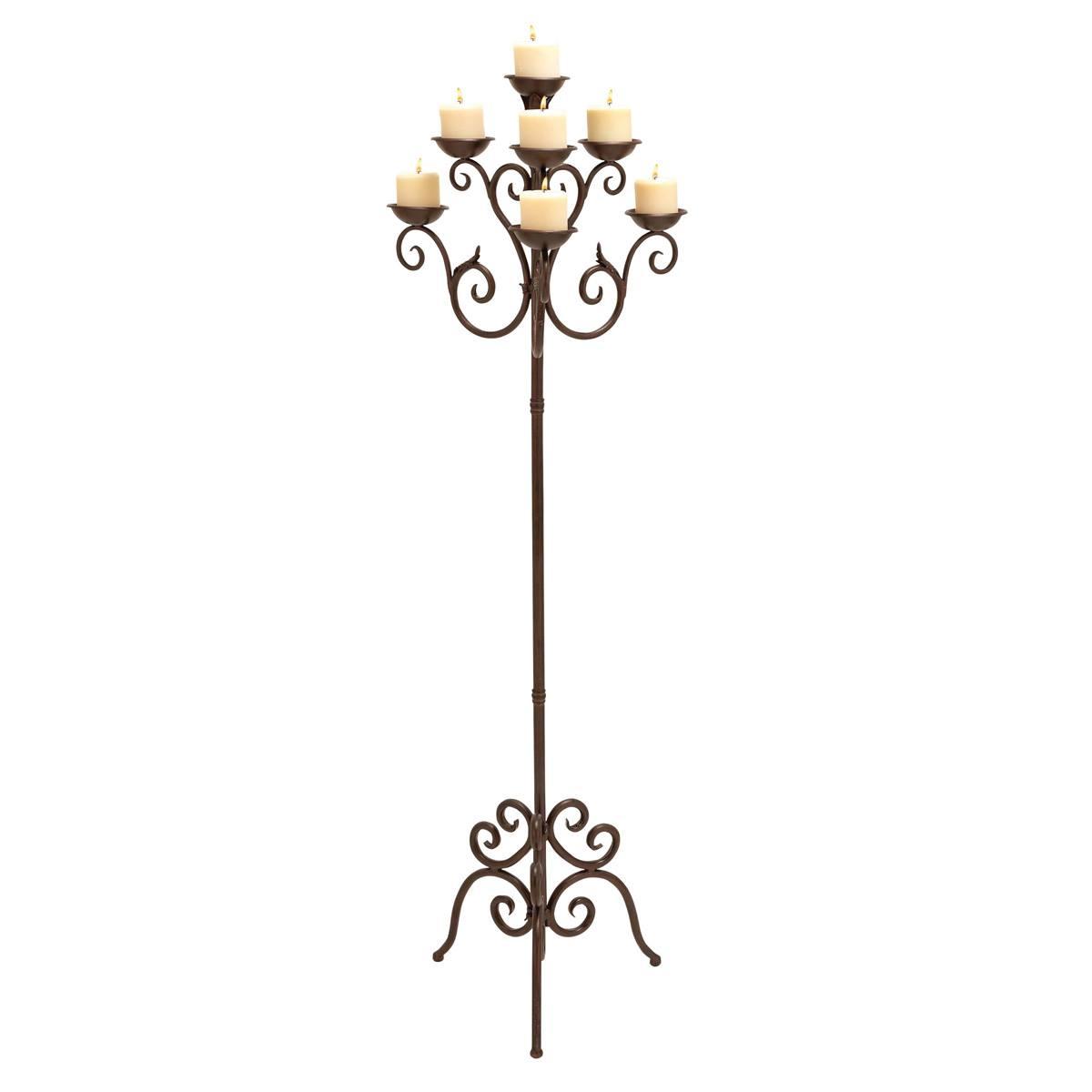 9th & Pike(R) Brown Iron Traditional Candelabra