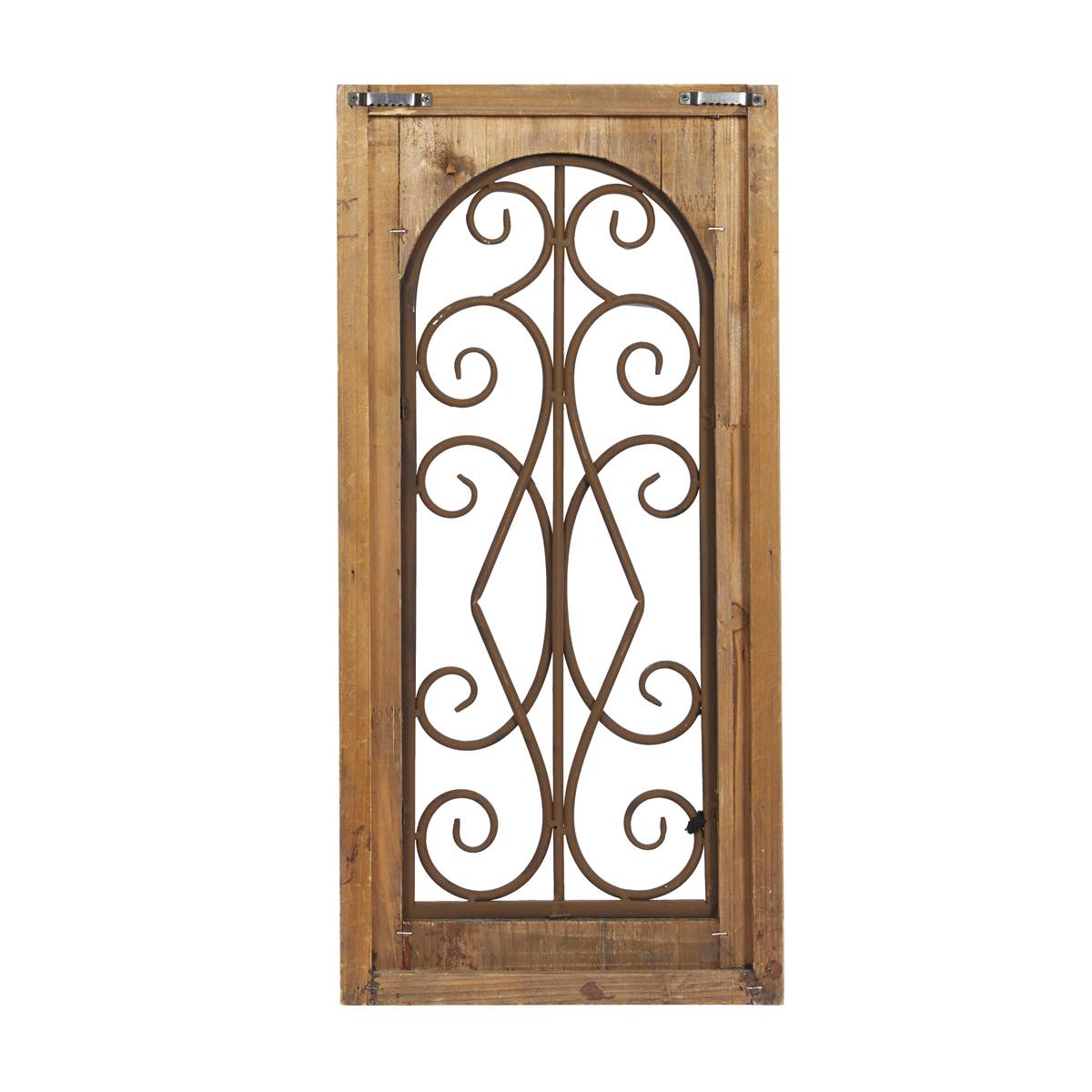 9th & Pike(R) Brown Rustic Ornamental Metal And Wood Wall Decor