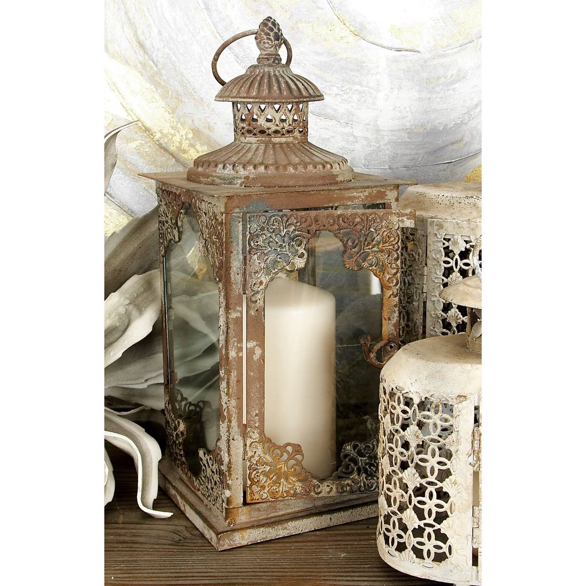 9th & Pike(R) Decorative Vintage Candle Holder Lantern