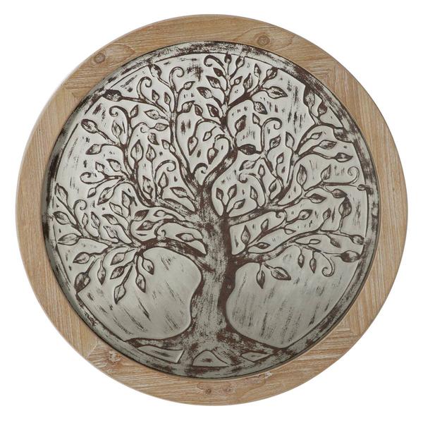 9th & Pike(R) Brown Farmhouse Abstract Tree Wall Decor