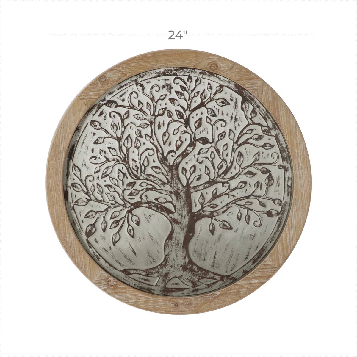 9th & Pike(R) Brown Farmhouse Abstract Tree Wall Decor