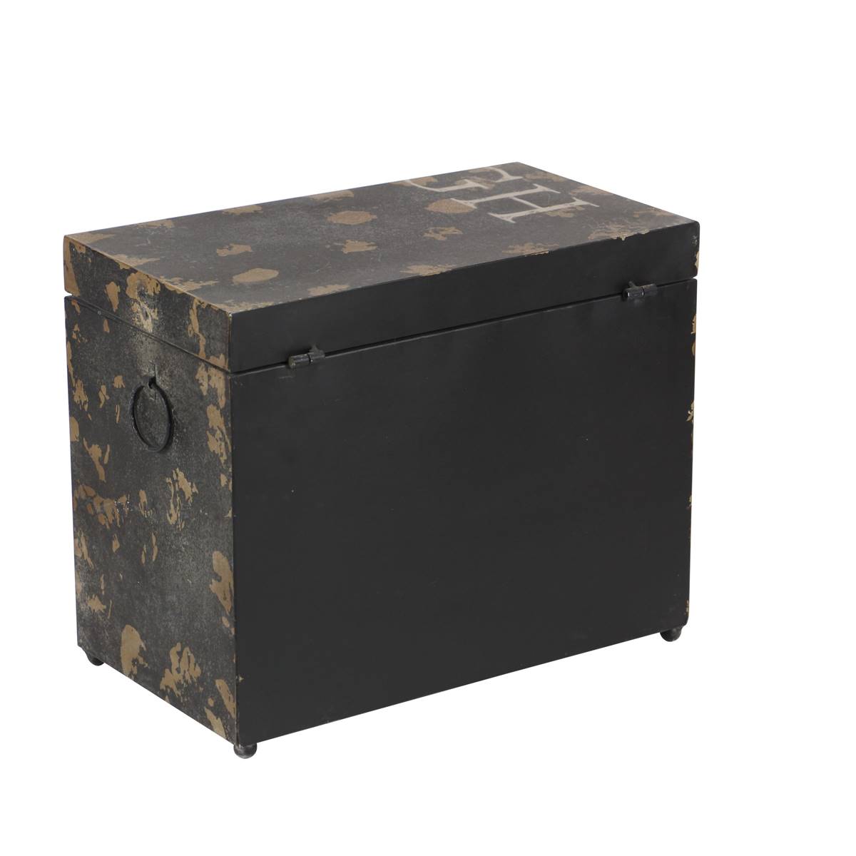 9th & Pike(R) Metal Chest Storage Trunk Boxes - Set Of 3