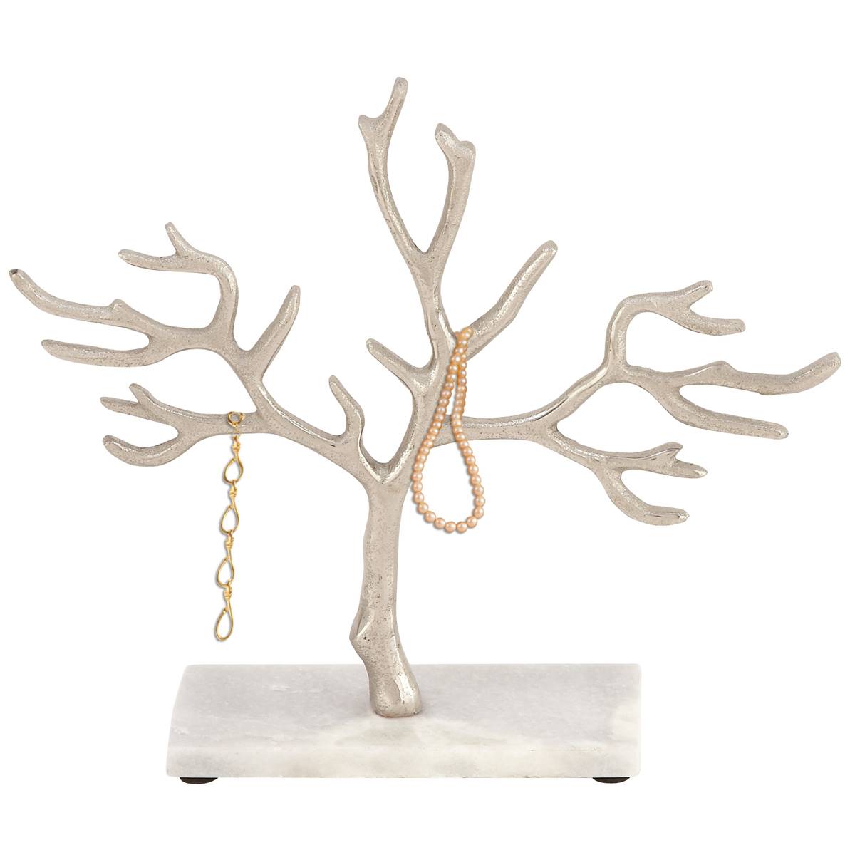 CosmoLiving By Cosmpolitan Marble Jewelry Stand