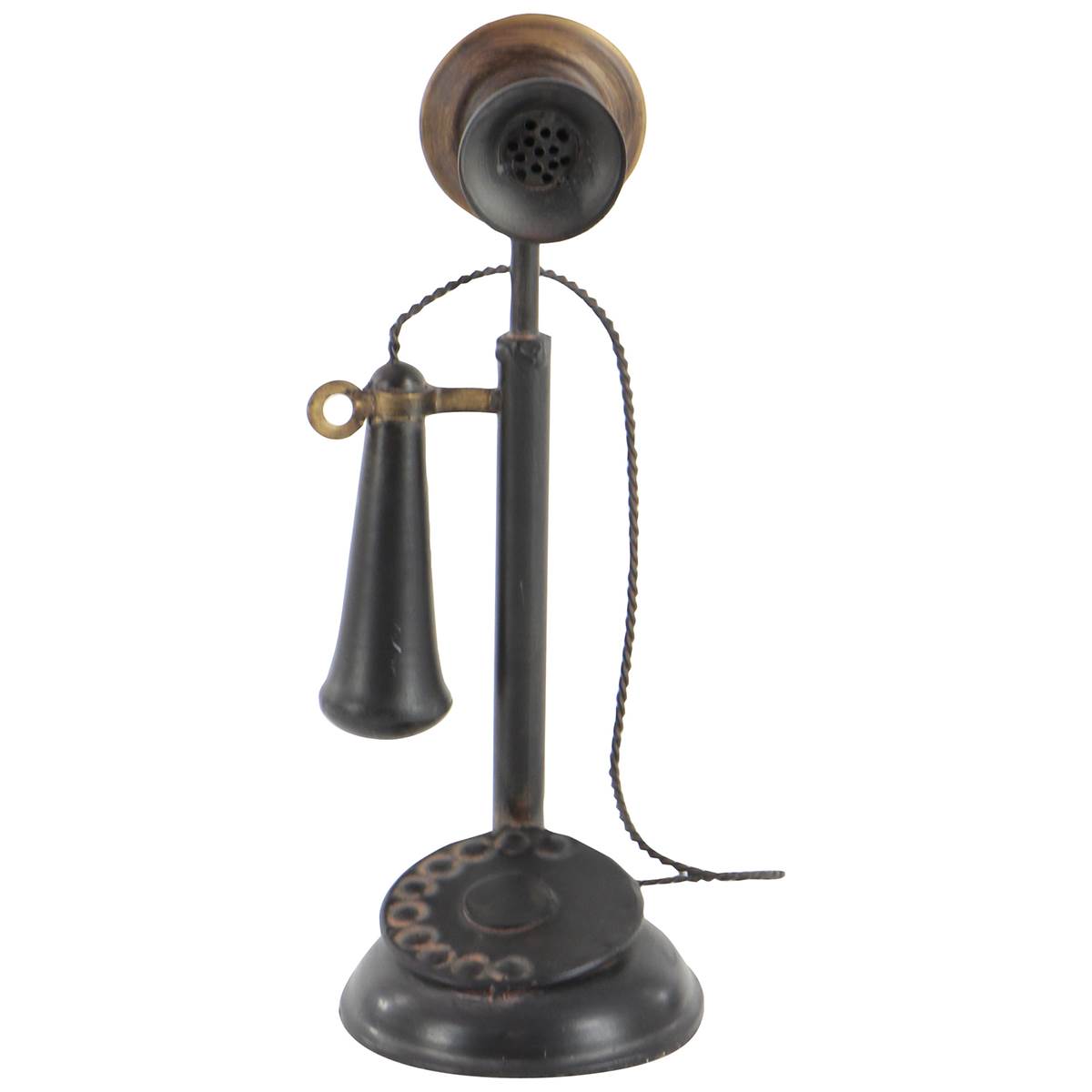 9th & Pike(R) Black Iron Vintage Antique Phone