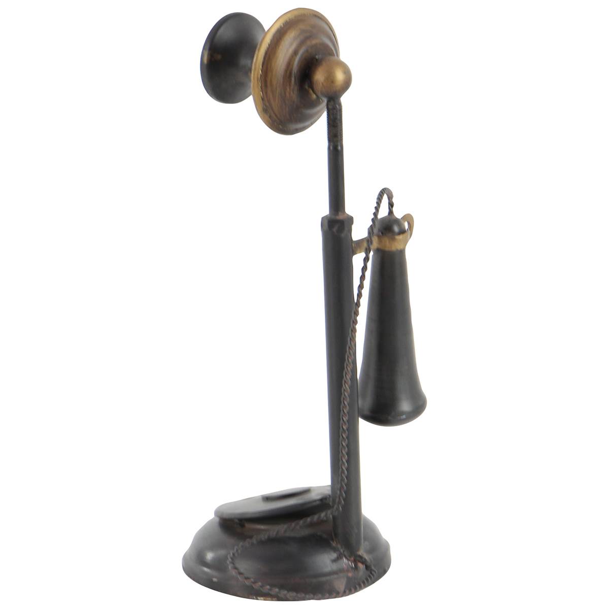 9th & Pike(R) Black Iron Vintage Antique Phone