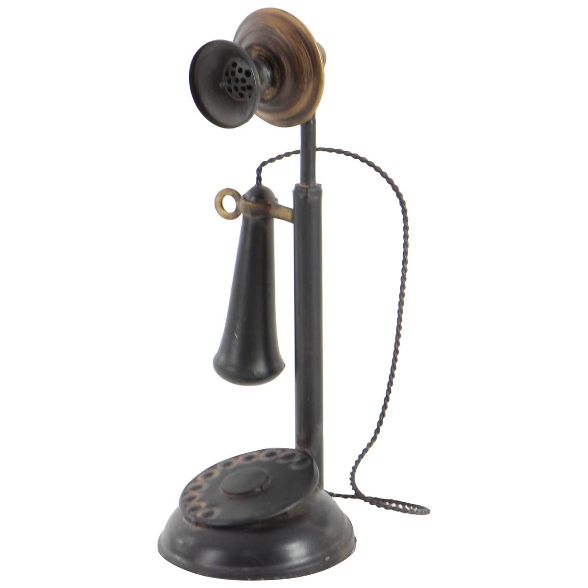 9th & Pike(R) Black Iron Vintage Antique Phone