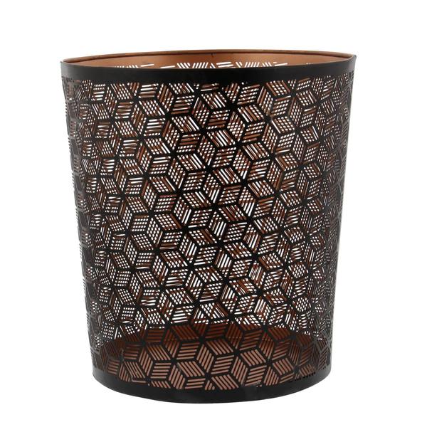 9th & Pike(R) Small Metallic Geometric Waste Bin