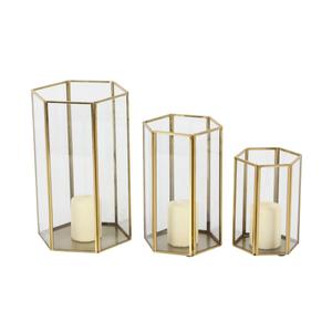 9th & Pike(R) Hurricane Candle Holders - Set of 3