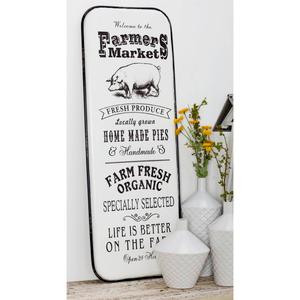9th & Pike(R) Oversized Vintage Metal Farmhouse Market Sign alternate view