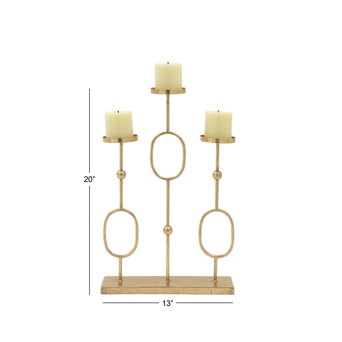 9th & Pike(R) Modern Style Metal Candelabra Candle Holders
