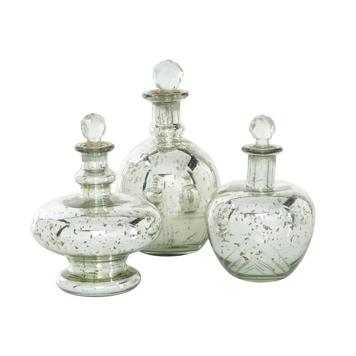 9th & Pike(R) Decorative Glass Jars - Set Of 3