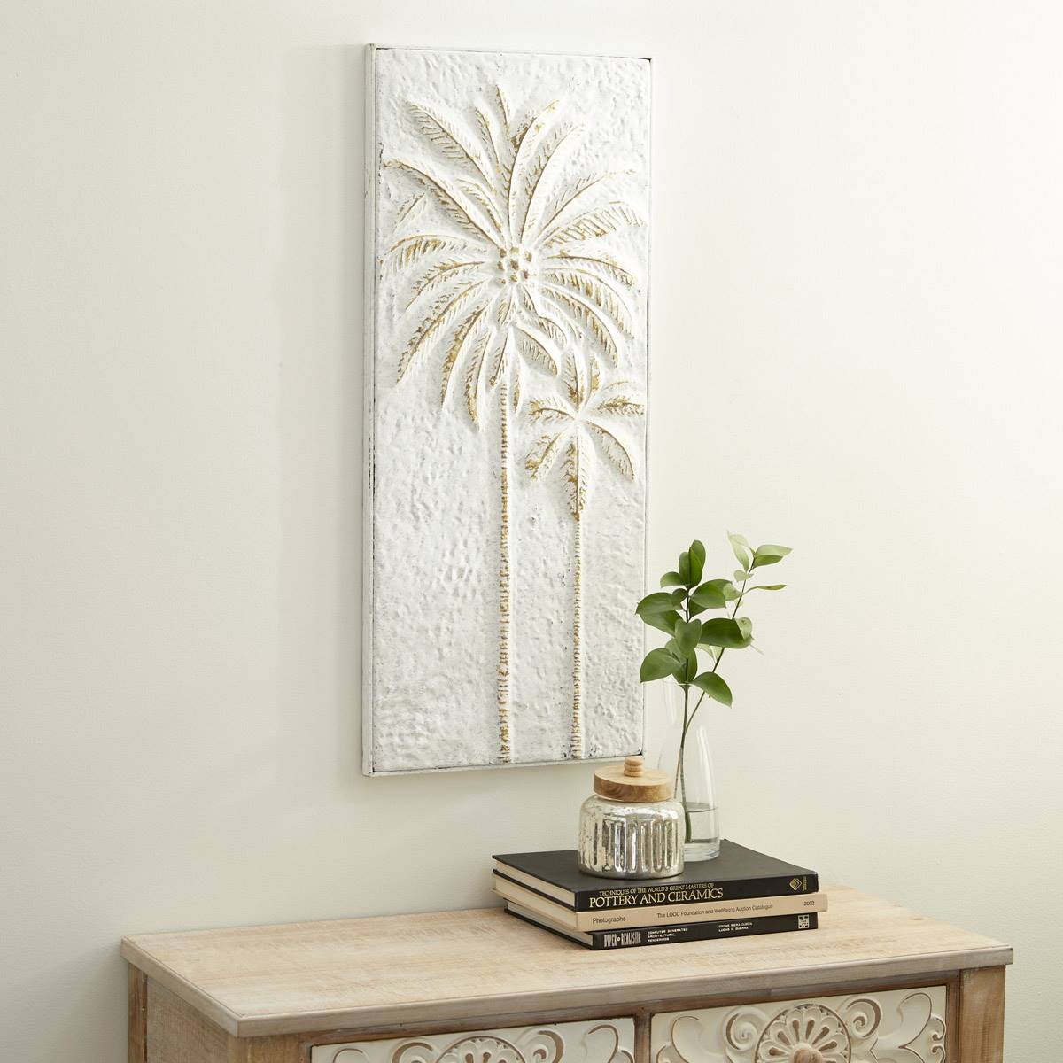 9th & Pike(R) Coastal Palm Tree Metal Wall Decor