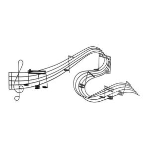 9th & Pike(R) Minimalist Musical Note Wall Decor