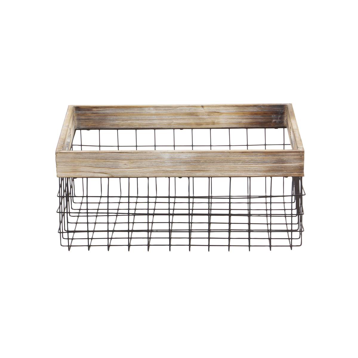 9th & Pike(R) Farmhouse Style Storage Baskets - Set Of 2