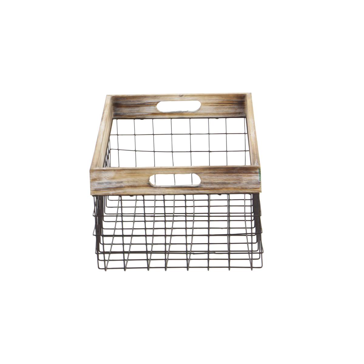 9th & Pike(R) Farmhouse Style Storage Baskets - Set Of 2