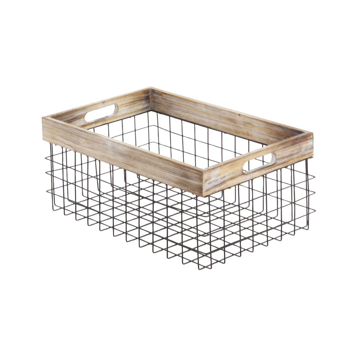 9th & Pike(R) Farmhouse Style Storage Baskets - Set Of 2