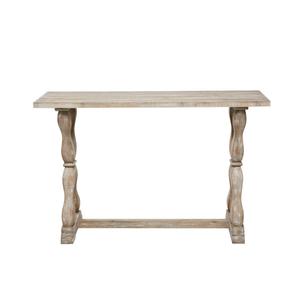 9th & Pike(R) Brown Wood Farmhouse Console Table