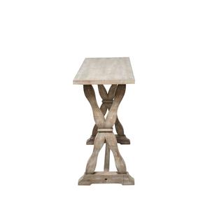 9th & Pike(R) Brown Wood Farmhouse Console Table alternate view