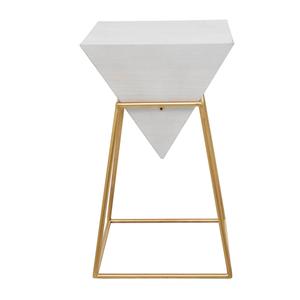 9th & Pike(R) Gold-Tone Metal Modern Accent Table alternate view