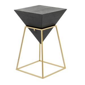 9th & Pike(R) Black Wood Modern Accent Table alternate view