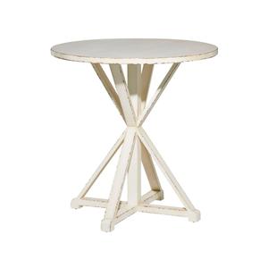 9th & Pike(R) White Wood Farmhouse Accent Table