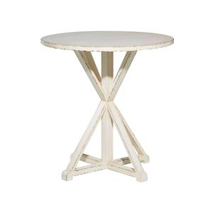 9th & Pike(R) White Wood Farmhouse Accent Table alternate view