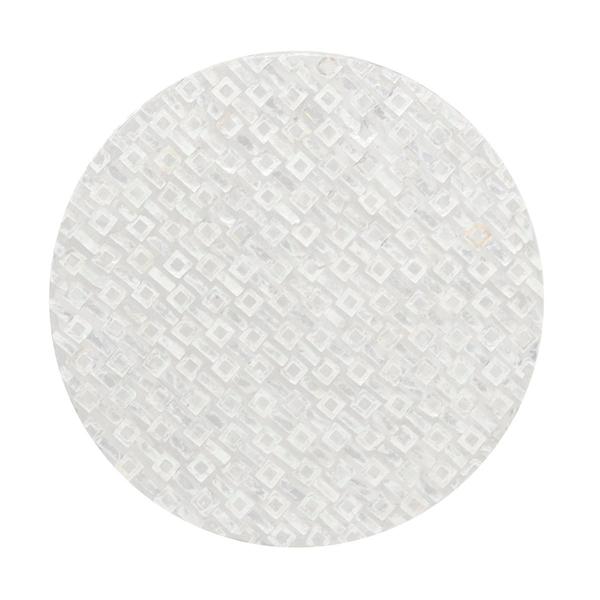 9th & Pike(R) Grey Mother of Pearl Contemporary Accent Table alternate view