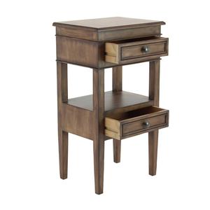 9th & Pike(R) Brown Pine Traditional Accent Table alternate view