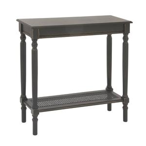 9th & Pike(R) Black Traditional Wood Console Table