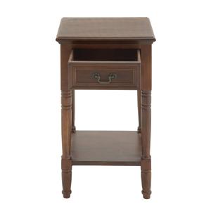 9th & Pike(R) Brown Pine Traditional Accent Table alternate view