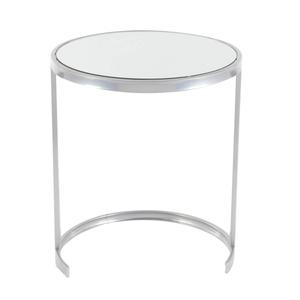 9th & Pike(R) Silver Tin Contemporary Accent Table - Set of 3 alternate view
