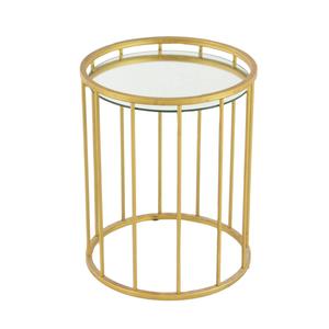 9th & Pike(R) Gold Metal Contemporary Accent Table - Set of 3 alternate view