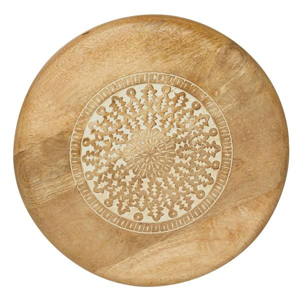 9th & Pike(R) Brown Wood Traditional Accent Table alternate view