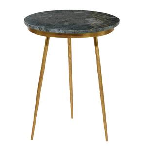 9th & Pike(R) Gold Contemporary Stoneware Accent Table