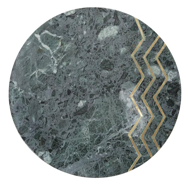 9th & Pike(R) Gold Contemporary Stoneware Accent Table alternate view