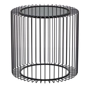 9th & Pike(R) Black Contemporary Metal Accent Table