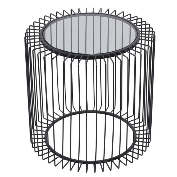 9th & Pike(R) Black Contemporary Metal Accent Table alternate view
