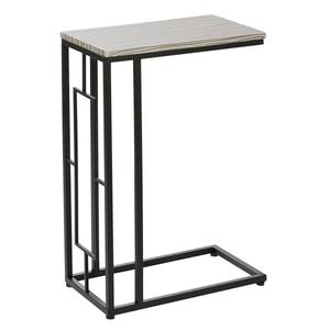 9th & Pike(R) Black Contemporary Metal Accent Table