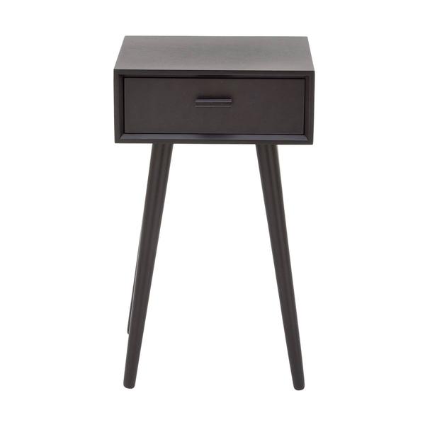9th & Pike(R) Black Pine Modern Accent Table