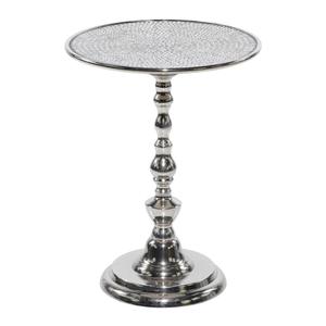 9th & Pike(R) Silver Aluminum Glam Coffee Table alternate view