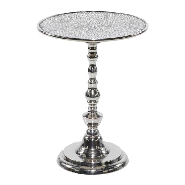 9th & Pike(R) Silver Aluminum Glam Coffee Table alternate view