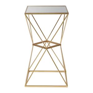 9th & Pike(R) Gold Glam Metal Accent Table alternate view