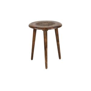 9th & Pike(R) Brown Wood Traditional Accent Table alternate view