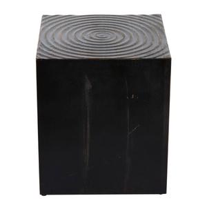 9th & Pike(R) Black Rustic Wood Accent Table alternate view