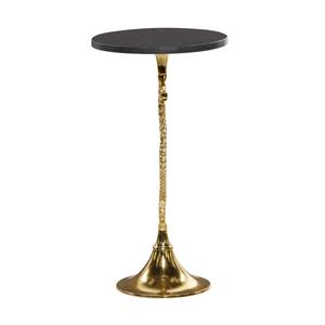9th & Pike(R) Gold Aluminum Coastal Accent Table alternate view