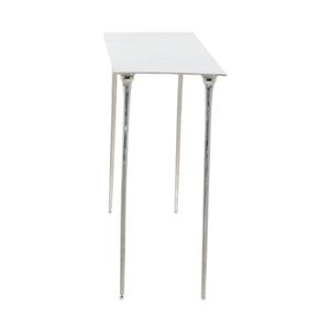 9th & Pike(R) Silver Aluminum Glam Console Table alternate view
