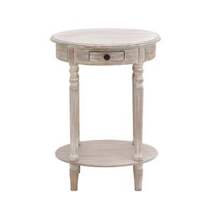 9th & Pike(R) Light Brown Wood Farmhouse Accent Table